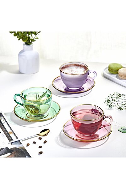 SELKA HOME Valery 4'lü Çay Fincan Takımı