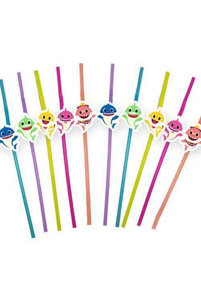 Parti Dükkanım Baby Shark Artistic Straw (10 PCS)