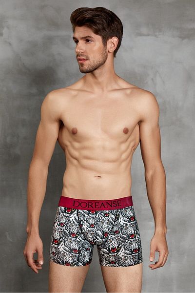 Doreanse Ανδρικά Modal Colorful Printed Bag Boxers - 1812 Normal Leg
