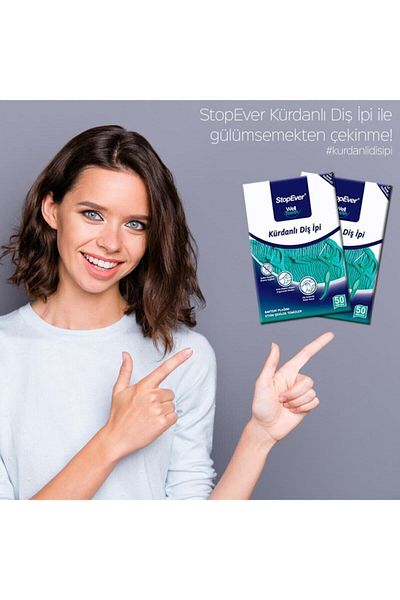 StopEver Well Tooth Tooth Floss - Mint Freshness - 50 Pieces