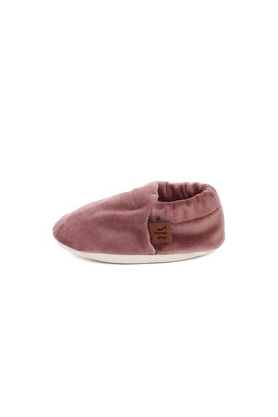 Caluu Baby Dusty Rose Velvet Baby Booties