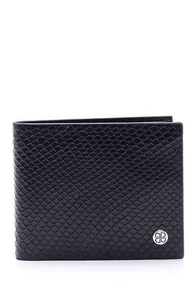 Derimod Black Leather Men's Wallet - 000a2d308326