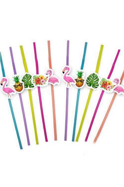 Parti Dükkanım Flamingo Artistic Pipette (10 Pieces)