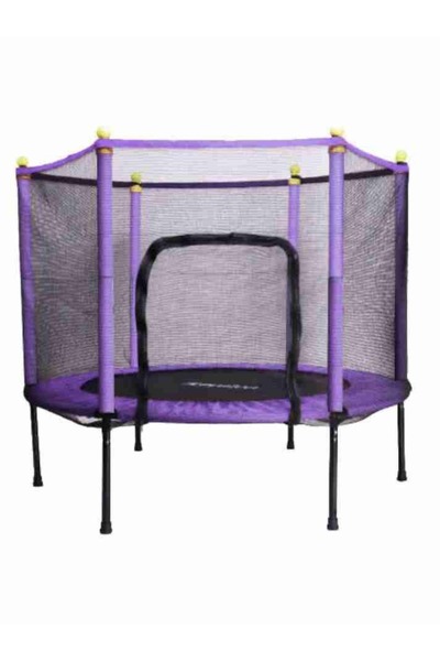 Leyaton Fileli Büyük Boy Trambolin 140 Cm Çap Mor