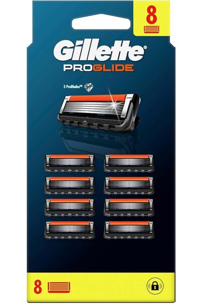 Gillette Fusion 5 Proglide 8'li Yedek Bıçak (Almanya Üretim/2024)
