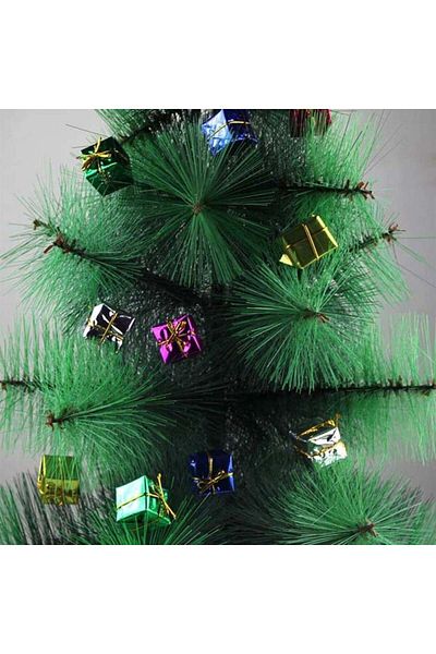 EkoStore 12 Pieces 3 cm Gift Package Shaped Christmas Ornament