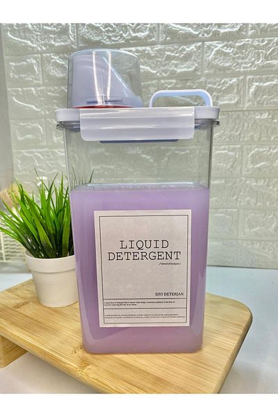 MODA OZY Δοχείο υγρού απορρυπαντικού 2300ml με καπάκι μέτρησης Ακρυλικό σετ οργάνωσης μπάνιου