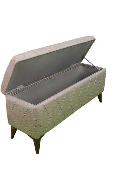 vavonni Sandıklı 120 Cm Nevrür Kapitone Puf Koltuk Retro Sandıklı A Kalite / 02