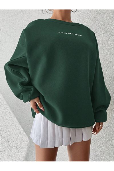 only moon Women's Clothing, 3 Threads Oversize Sweatshirt