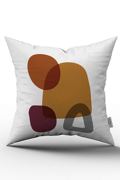Cango Home Portocaliu Violet Stil Modern Model Abstract Imprimat Digital Husa de Perna Cgh682