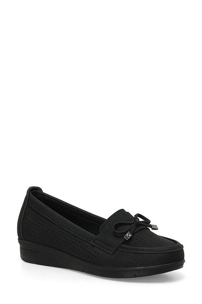 Polaris Casual Bow Detailed Black Women's Loafer