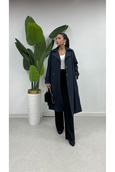 Swana Жіночий пальто з синьою підкладкою