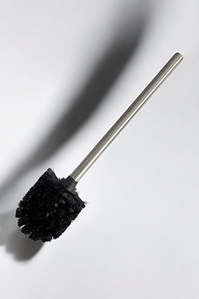 Dore Voir فرشاة تواليت احتياطية من الفولاذ المقاوم للصدأ والتشويه - الطول 36 سم باللون الأسود
