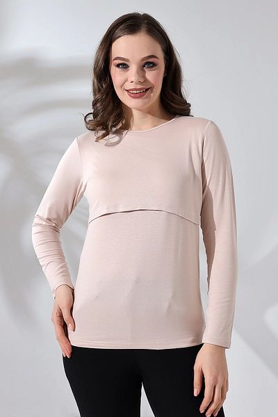 LadyMina Pijama Μπλουζάκι Θηλασμού Κρέμα Εγκυμοσύνης και Μητρότητας