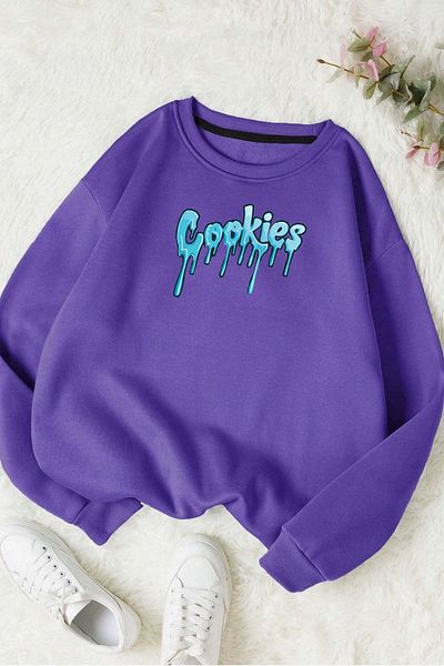 Moda Glo Βαμβακερό φούτερ με στάμπα Unisex Cookies
