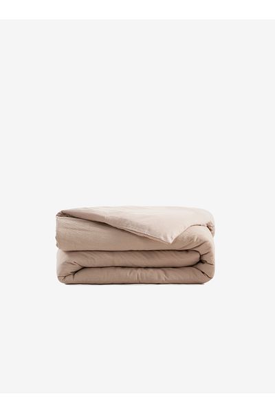 Barine Παπλωματοθήκη Alford Beige Cotton Διπλό - 200x220
