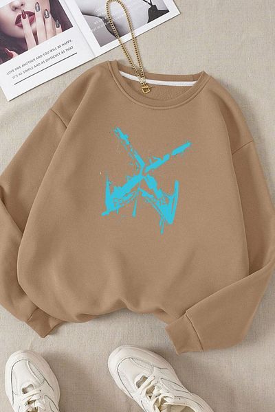 Moda Glo Βαμβακερό φούτερ Unisex Breek The Rules Crew Neck