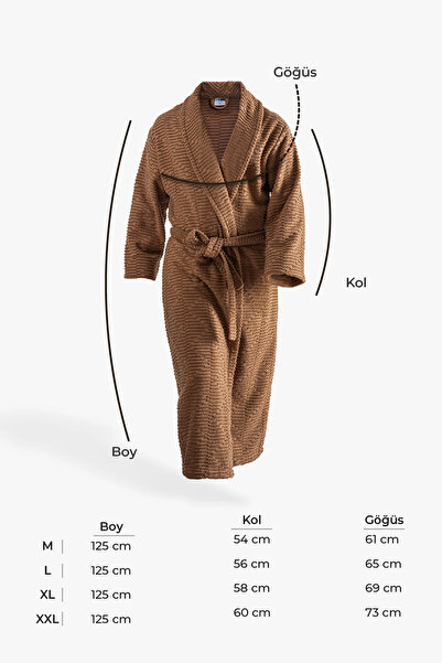 Green Black Ανδρικό μπουρνούζι Anisa Ecocotton - Καφέ, 100% Βαμβάκι, XXL