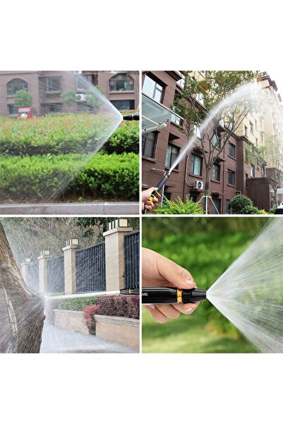 Alışverişhanem Yüksek Basınçlı Yıkama Ayarlanabilir Sprey Su Tabancası Hortum Ucu Aparat Başlık