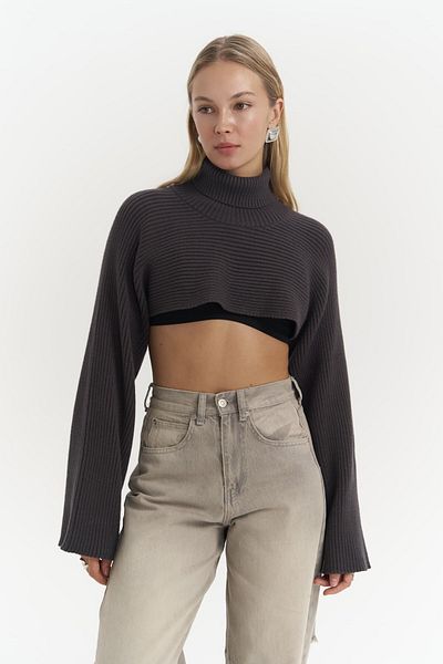 MAİ COLLECTİON Coperni antracit kötöttáru Bolero