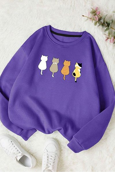 Moda Glo Hanorac din bumbac cu gât crew Wing Wonderful unisex