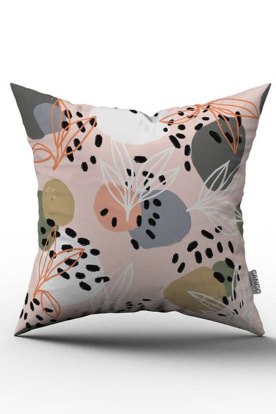 Cango Home Double Sided Pink White Decorative Throw Pillow Pillow Case - Cgh192-ct