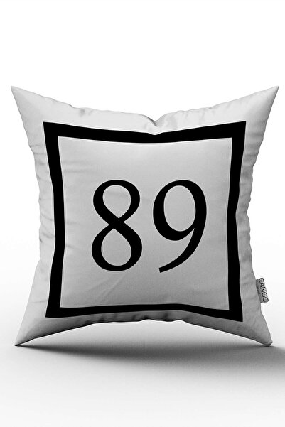 Cango Home Crno-beli broj Digitalna štampa Navlaka za jastuk 89