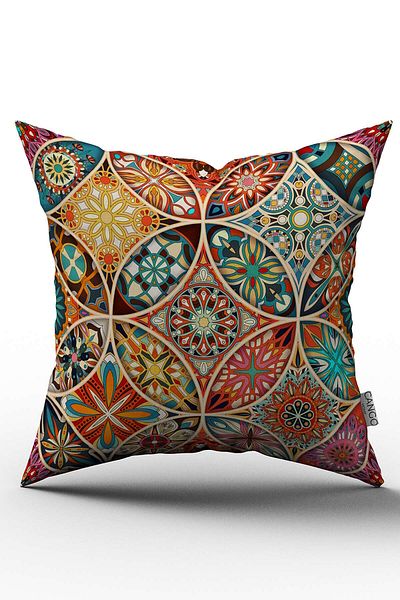 Cango Home Husă de închiriere cu imprimare digitală cu model retro vintage galben - Otyk278