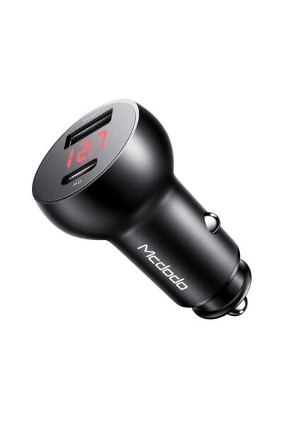Mcdodo Cc-6810 30w Pd 5a Dual Port Dijital Göstergeli Araç Şarj Cihazı