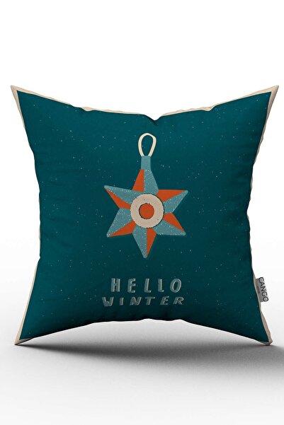 Cango Home Față de pernă cu tema de Anul Nou verde - Cgh211