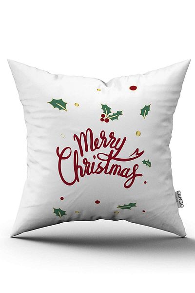 Cango Home Red Green Christmas Themed Digital Printed Throw Pillow Cover Cgh903