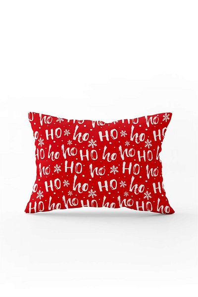 Cango Home Red White Christmas Themed Digital Printed Throw Pillow Cover Cgh791-3550 Double Sided Printed