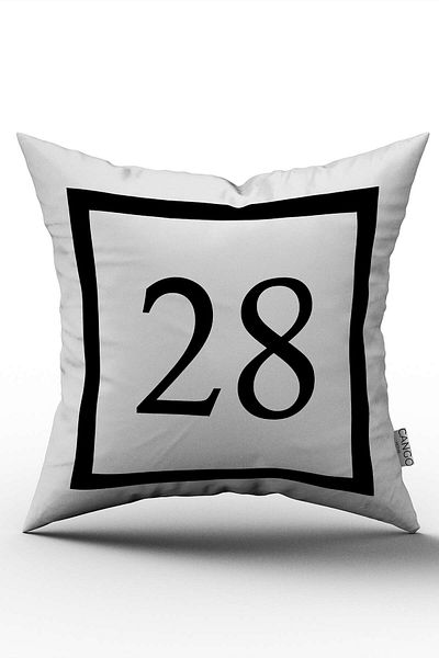 Cango Home 28 Model Husă de pernă imprimată digital alb-negru