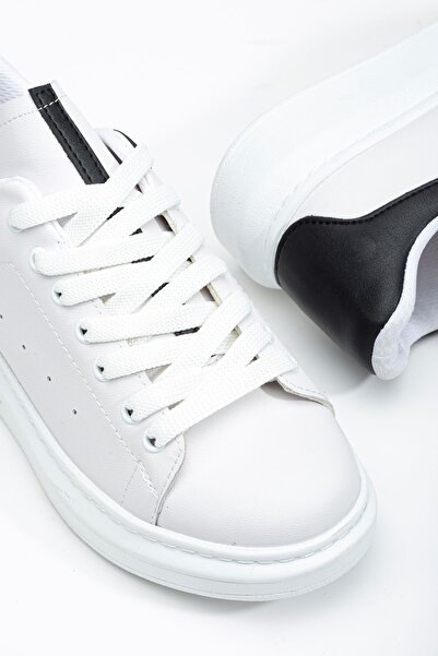 Hayalimdeki Ayakkabı Fersatie White - Black Women's Sneaker Casual Shoes