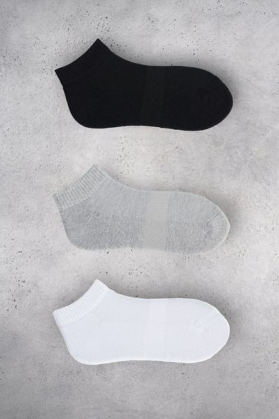 GRIMELANGE Earien Women's Organic Cotton 3 Pack Multicolored Socks