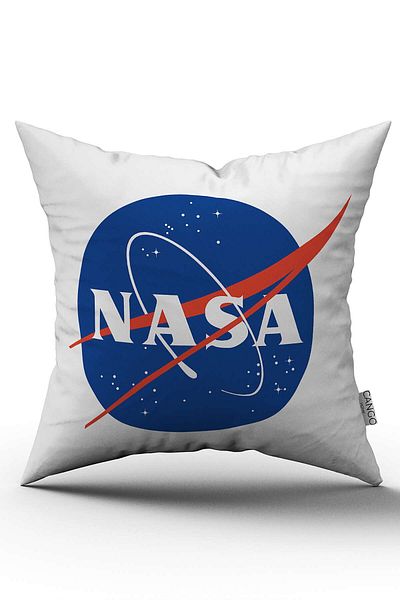 Cango Home White Blue Nasa Digital Printing Throw Pillow Pillow Case - Cgh447