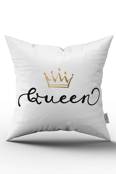 Cango Home White Black Queen Queen Digital Printed Throw Pillow Cover - Cgh325