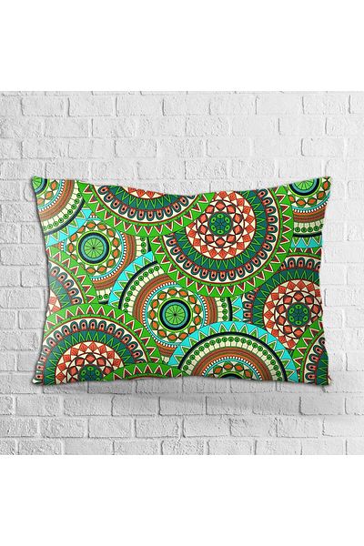 Cango Home Husă de pernă cu două fețe, 35x50, verde, retro, vintage, imprimată digitală - Otyk043-3550