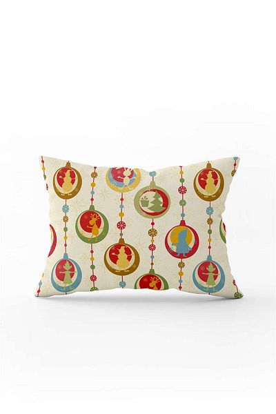Cango Home Red Green Christmas Themed Digital Printed Throw Pillow Cover Cgh845-3550 Double Sided Printed