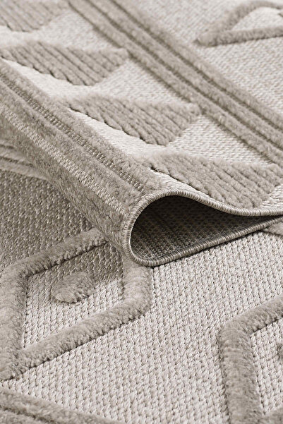 Empera Shibori - Lead Grey Kaymaz Tabanlı Antialerjik Halı