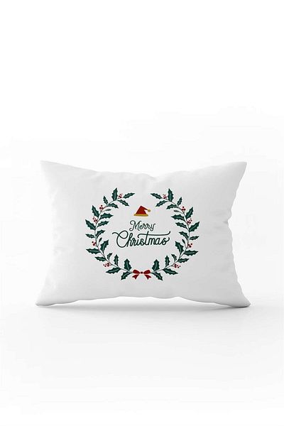 Cango Home Green Red Christmas Themed Digital Printed Throw Pillow Cover Cgh905-3550 Double Sided Printed
