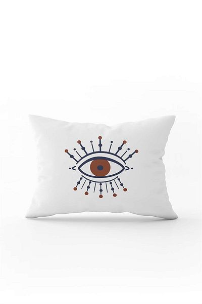 Cango Home Καφέ Navy Blue Ethnic Bohemian μοτίβο ψηφιακής εκτύπωσης Κάλυμμα μαξιλαριού ριχτάρι Cgh787-3550 Εκτύπωση διπλής όψης