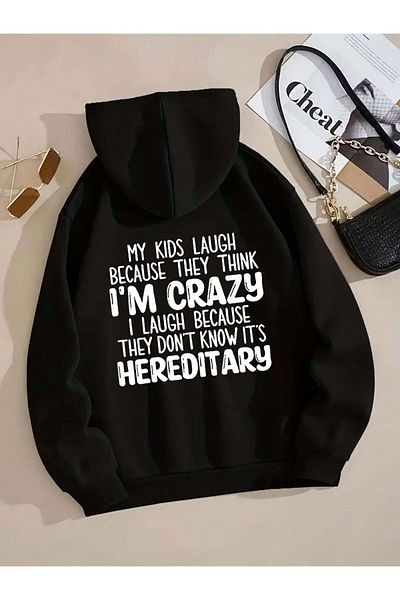Moda Glo Hanorac unisex I Am Crazy Written
