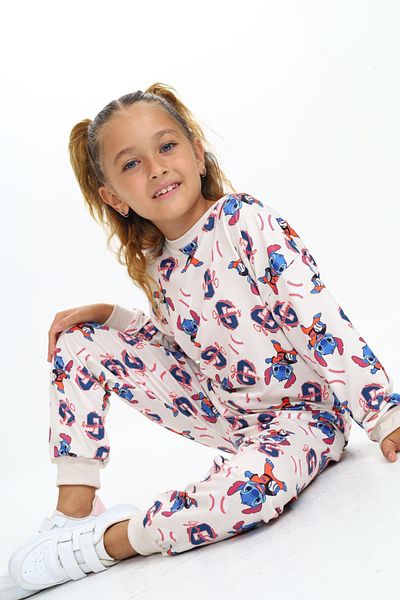My Kids Wear قماش حريري مزين للأطفال - طقم خيطين