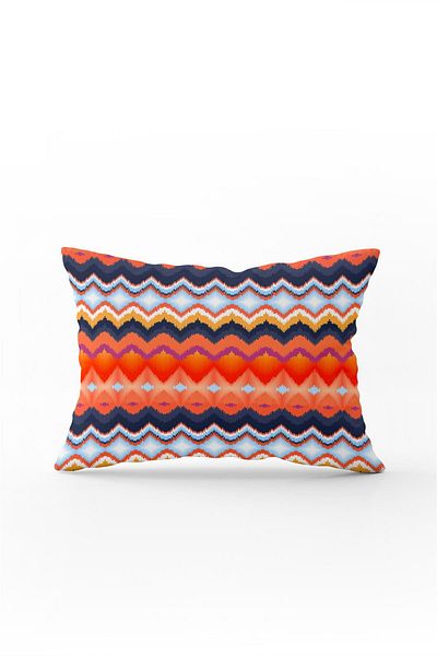 Cango Home Orange Multicolor Bohemian Ethnic Digital Printing Throw Pillow Pillow Case - Cgh502-3550 Double Sided Printed