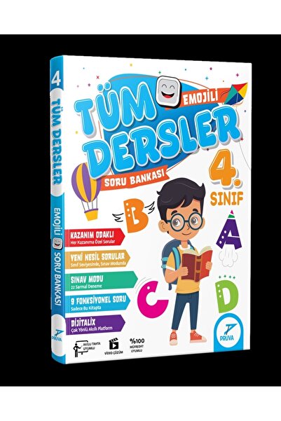 Pruva Akademi 4.SINIF TÜM DERSLER SORU BANKASI EMOJİLİ