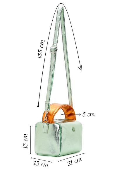 Derimod Green Metallic Women's Crossbody Bag - Long Strap 24sbd241232