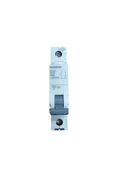 Siemens 5Sl6125-7Ya Automatic Fuse - Classic C Type 25A