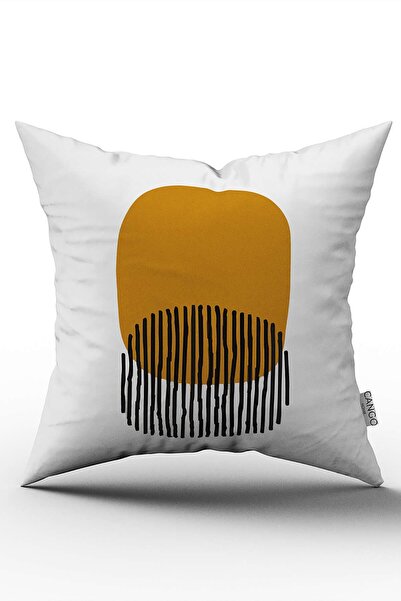 Cango Home Žuto Crno Moderno Sa apstraktnim dezenom Digitalna štampa kom Jast...