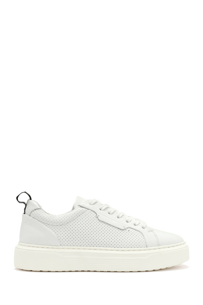 Derimod White Leather Sneaker - Men's, Lace-up, 24sfd640914